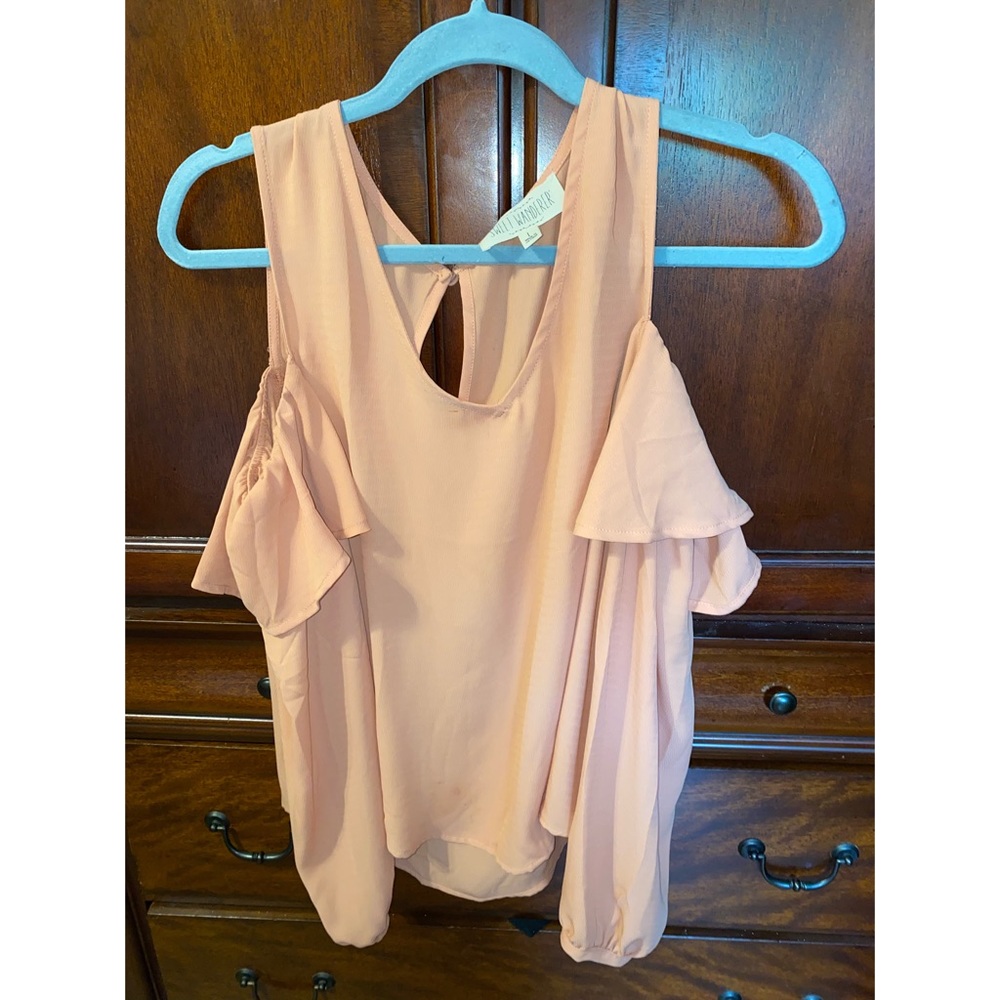 Women cold shoulder blouse